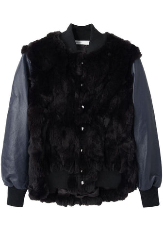 Fur Varsity Jacket