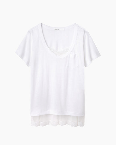 Lace Trim T-Shirt