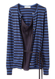 Open Cardigan With Stripes
