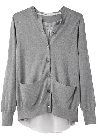 Pleat Back Cardigan