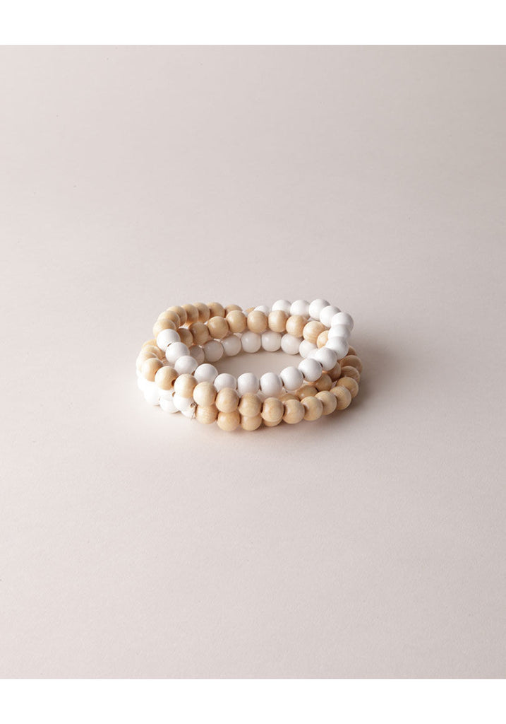 Natural White Wood Necklace
