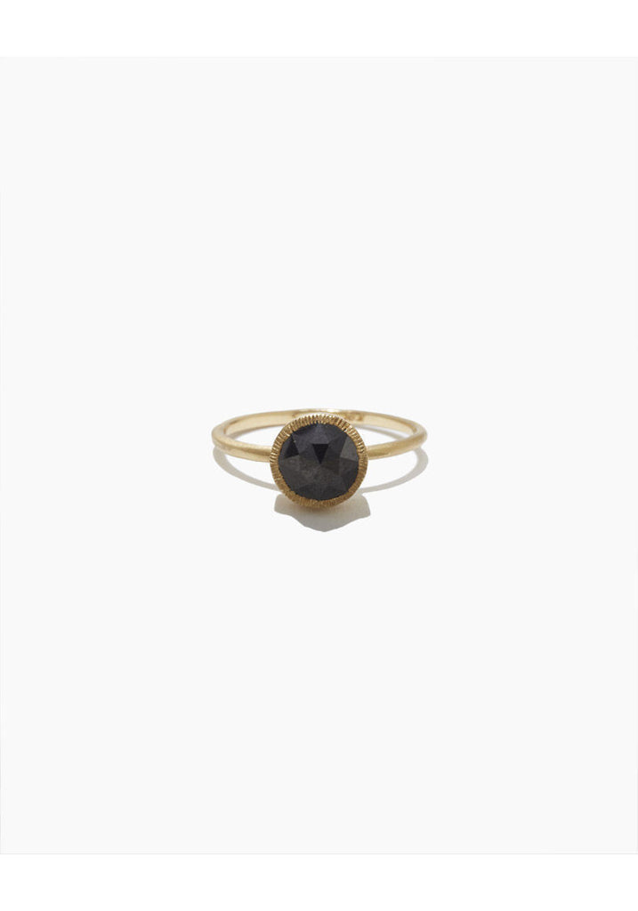 Round Black Diamond Ring- Discontinued