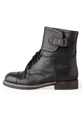 Biker Boot w/ Ankle Buckle