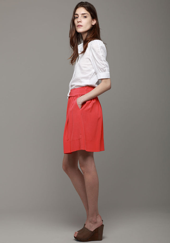 Pleated Tassel Skirt