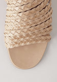 Braided Strap Wedge Sandal