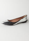 Pointed Croc Flat