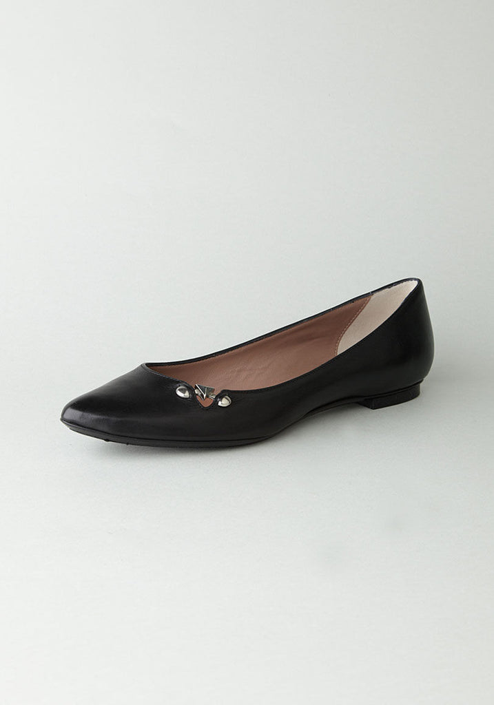 Pointy Toe Flat With Studs