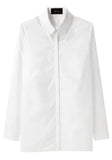 Cotton Shirt with Tulle Detail