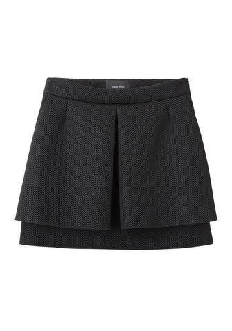 Mesh Pleat Front Skirt