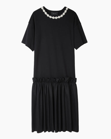 Pearl Adorned T-Shirt Dress