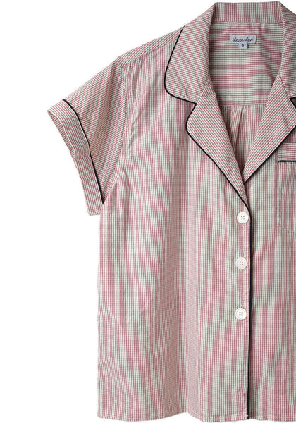 Checked Pajama Top – La Garçonne