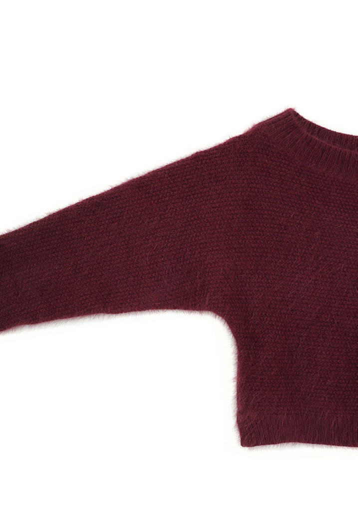 Cropped Boatneck Sweater