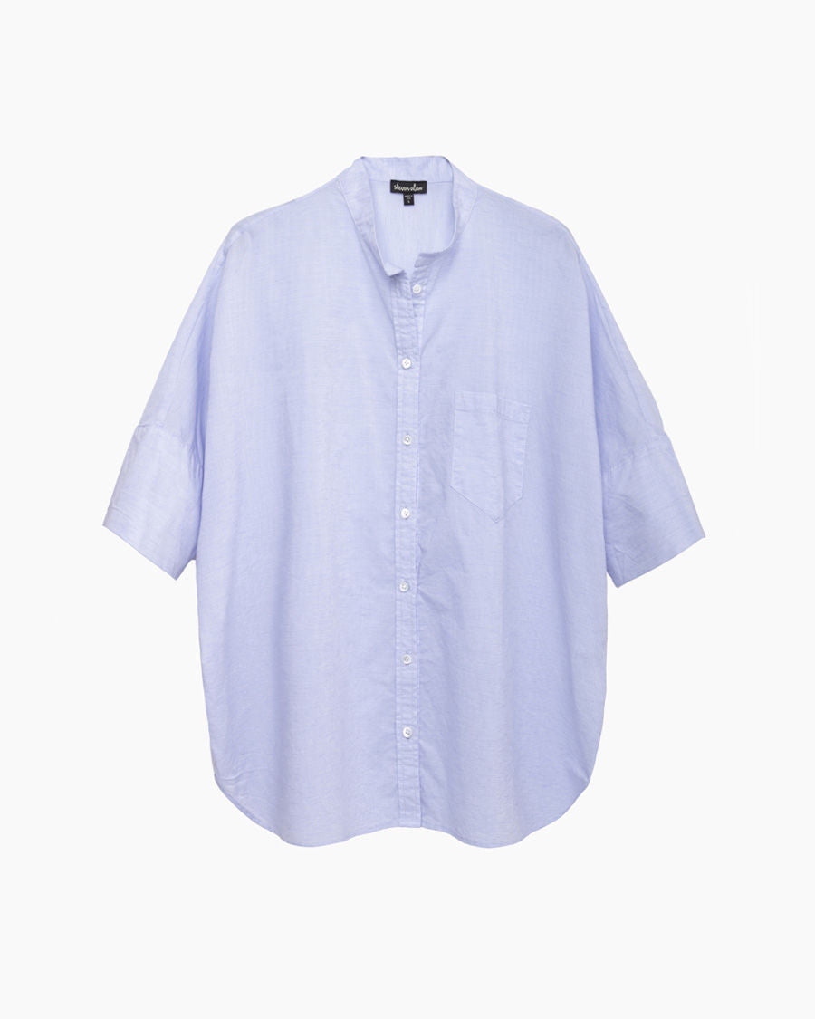 Oversized Stand Collar Shirt – La Garçonne