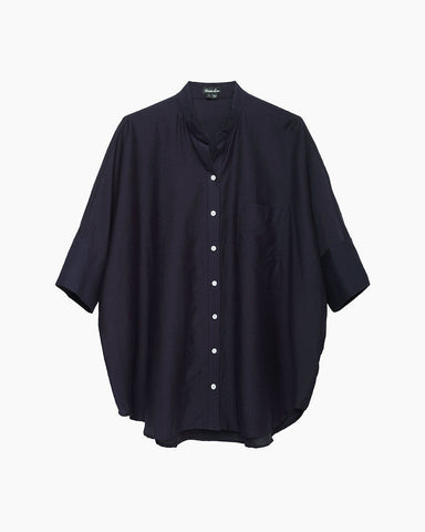 Oversized Stand Collar Shirt