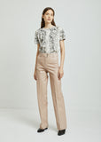 Thes High Waist Coated Trousers