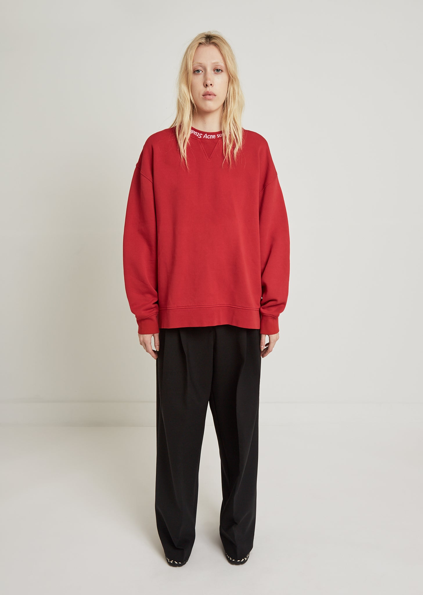 Yana Ribbed Oversized Sweatshirt by Acne Studios- La Garçonne