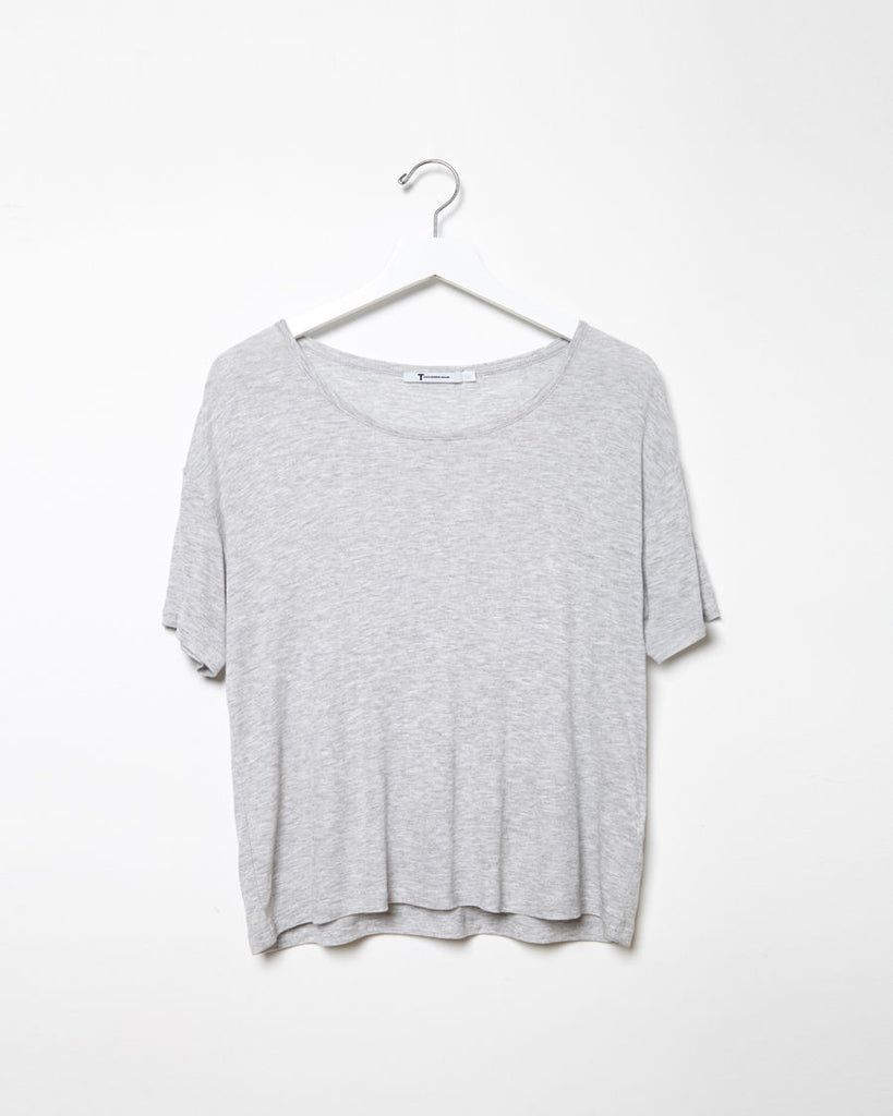 Oversized Ribbed Melange Tee