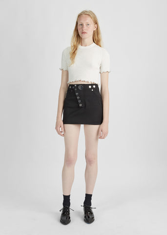 Ribbed Cropped Tee