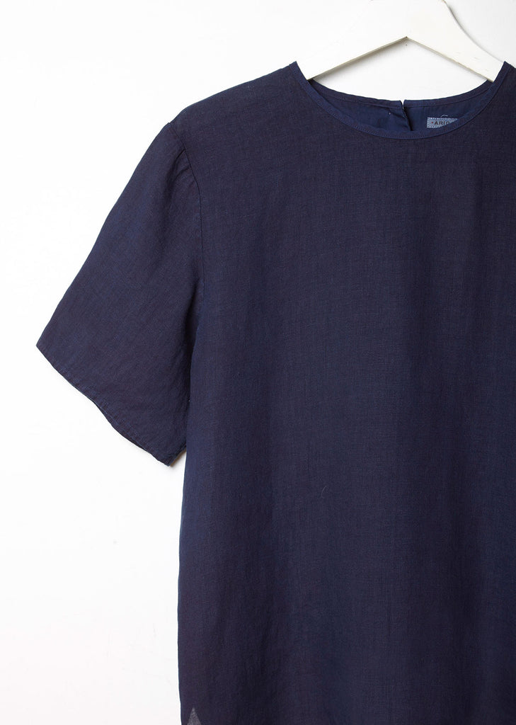 Hand Dyed Linen Top