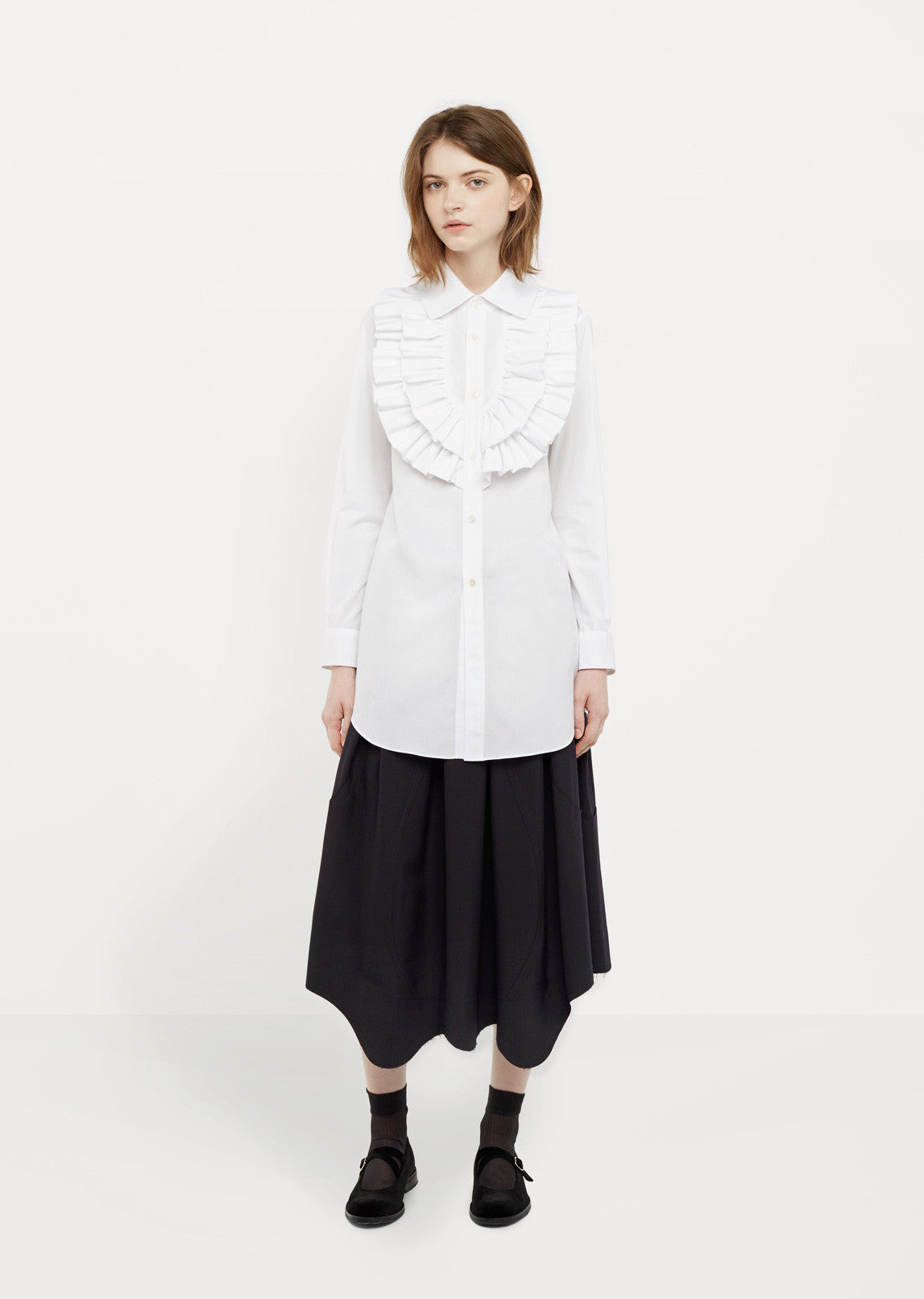 Fornt Ruffle Shirt Front Ruffle Shirt by Comme des Garçons - La Garçonne