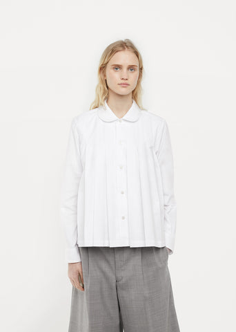 Cotton Front Pleat Shirt