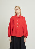 Broad Shirt With Puffy Sleeves