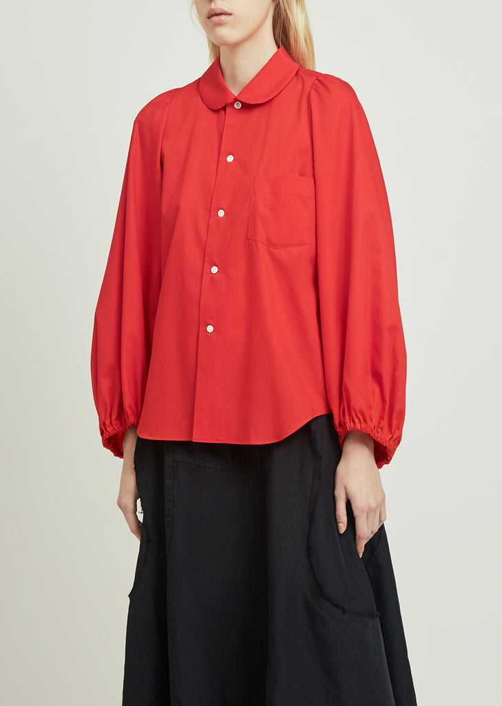Broad Shirt With Puffy Sleeves
