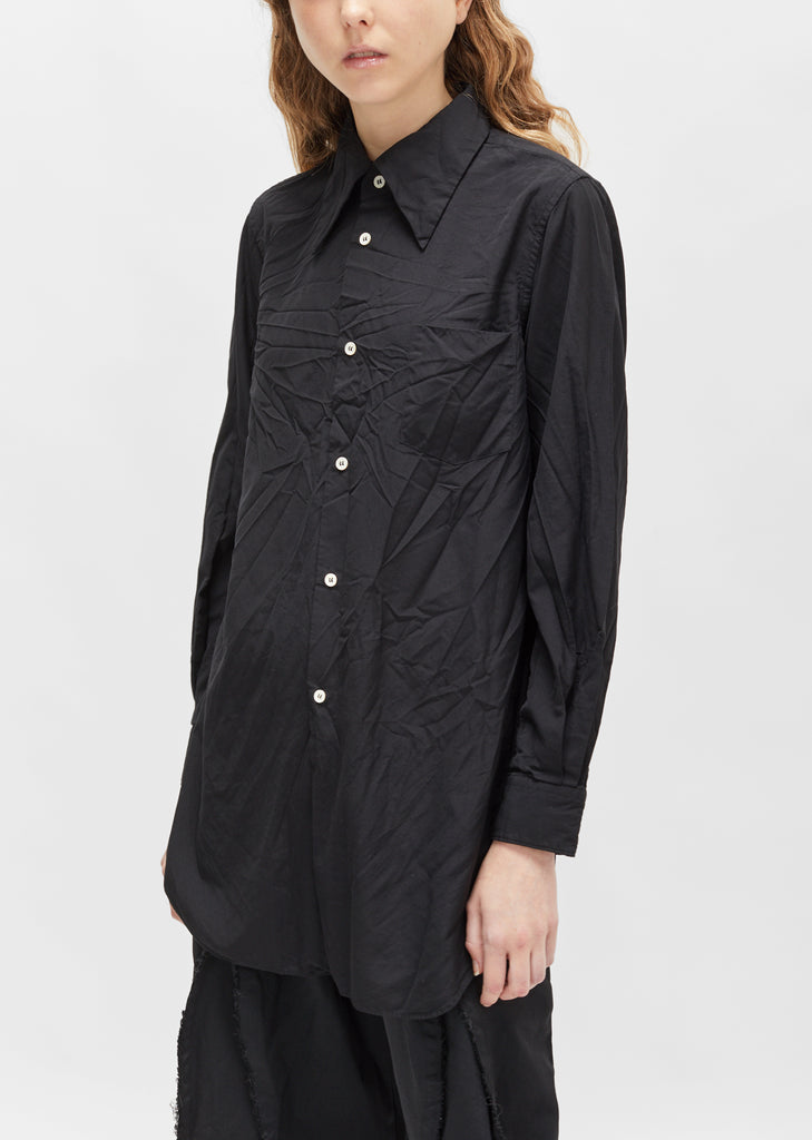 Pointed Collar Classic Shirt