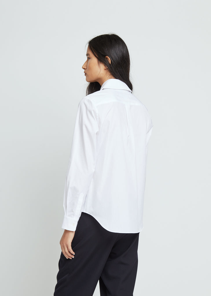 Cotton Broad Button Front Shirt