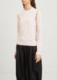 Tulle Detail Pink Sweater
