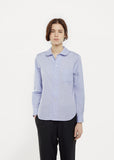 Rounded Collar Cotton Shirt