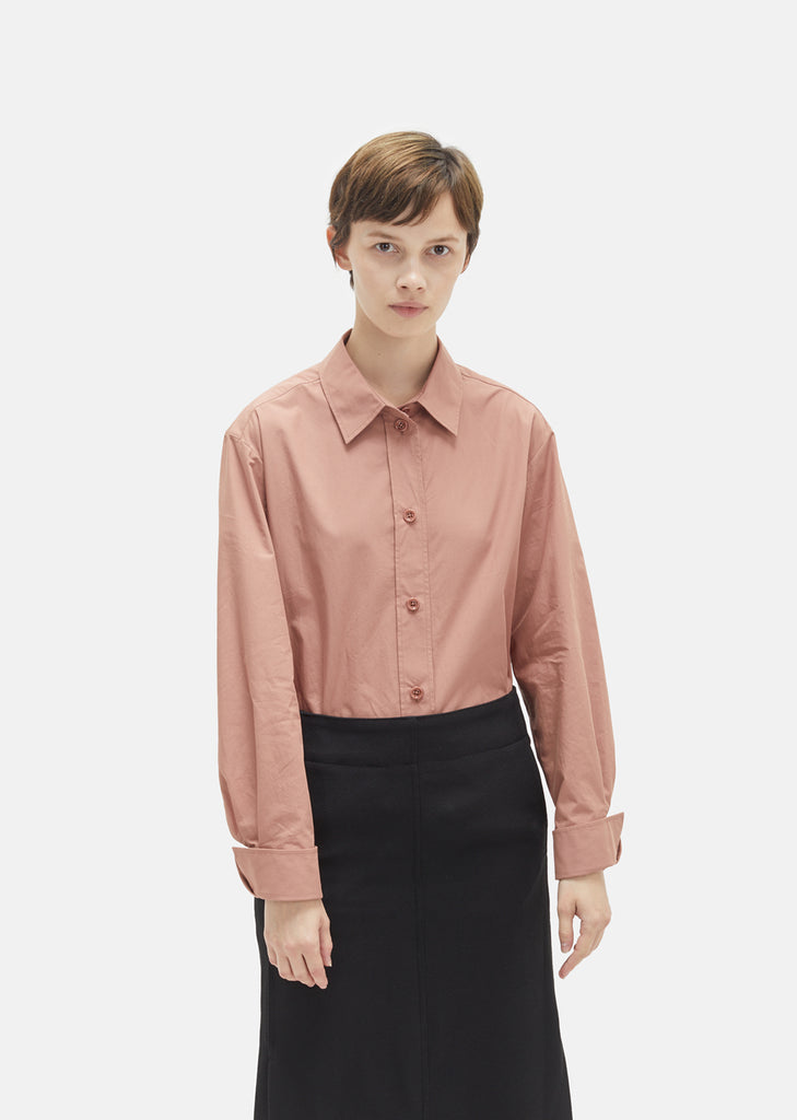 Heavy Cotton Pointed Collar Shirt