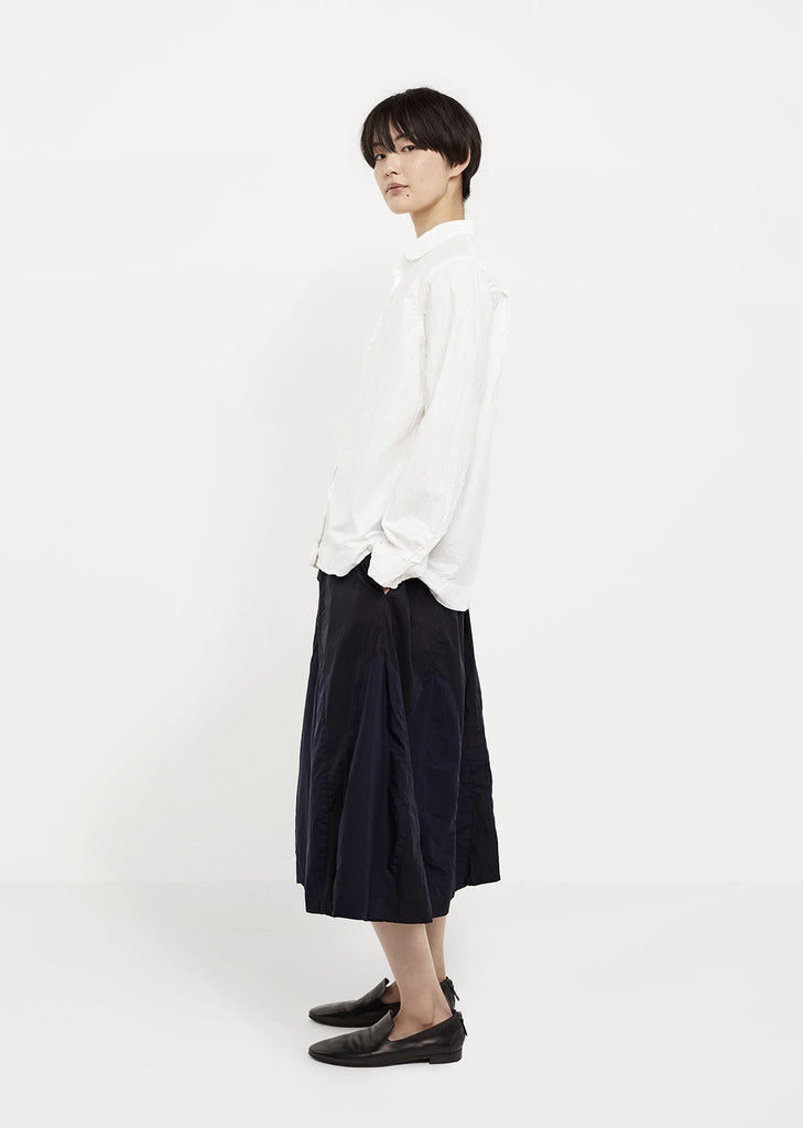 Rounded-Collar Cotton Shirt
