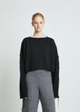 Knitted Patch Wool Sweater