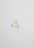 3D Triangle Earring — 20mm