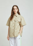 Washed Cotton Short Sleeve Shirt