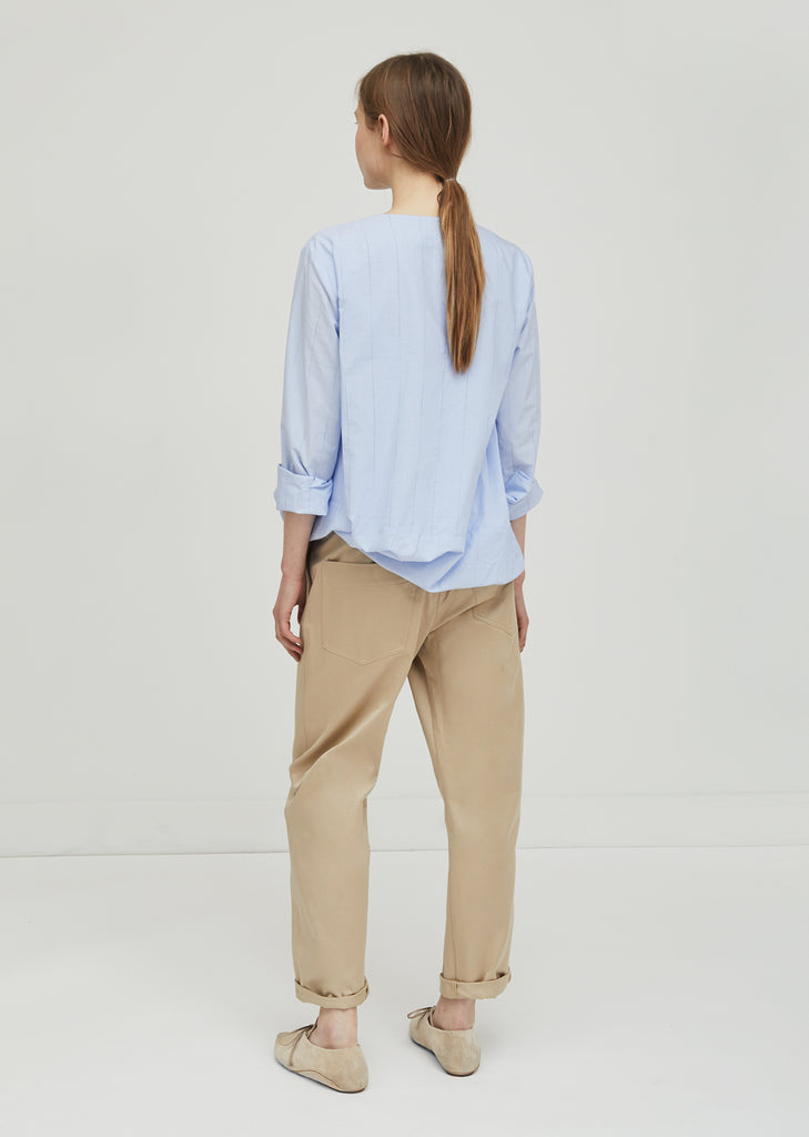 Belted Cotton Trousers