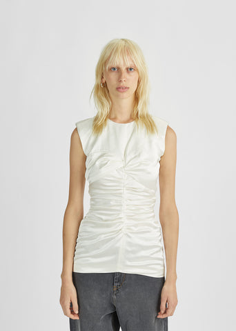 Ezer Ruched Sleeveless Top