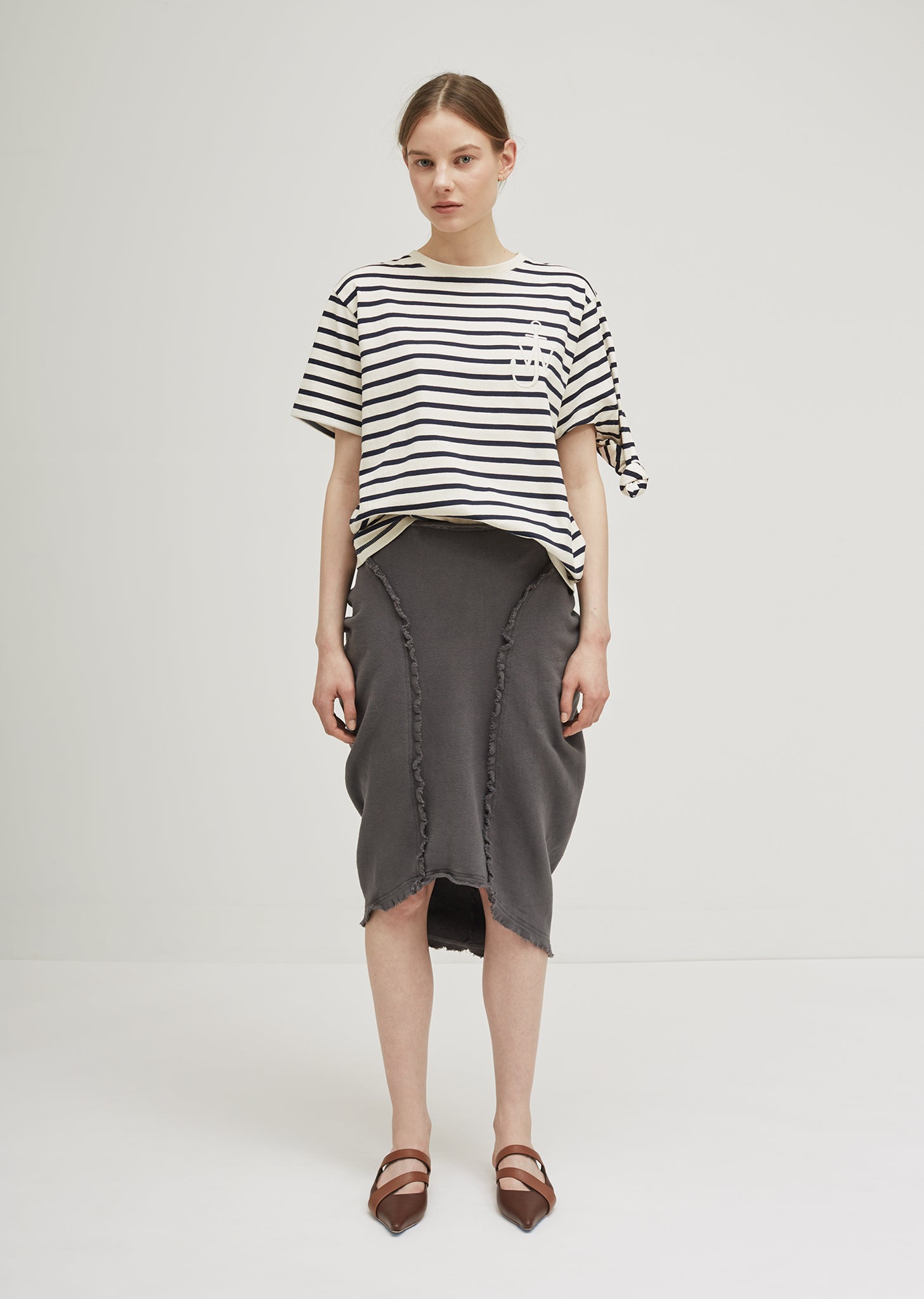 Louren ローレン back drape cocoon skirt - メルカリ