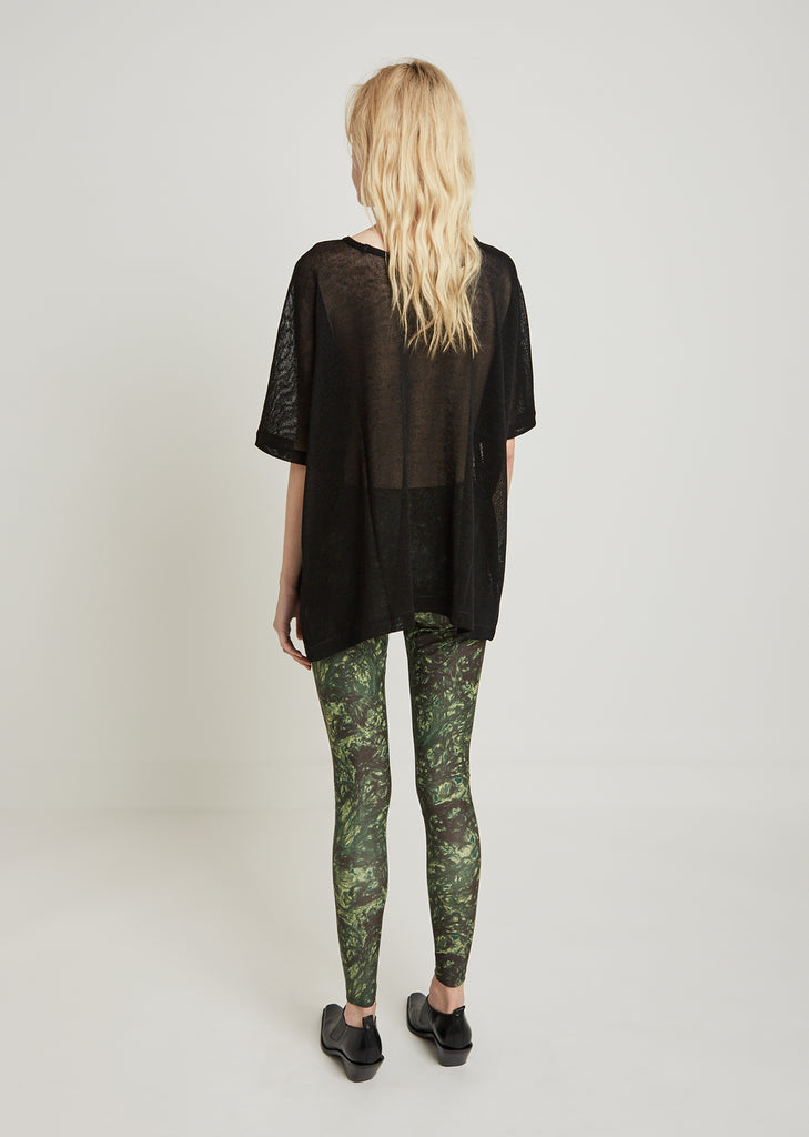 Camouflage Print Stretch Pants