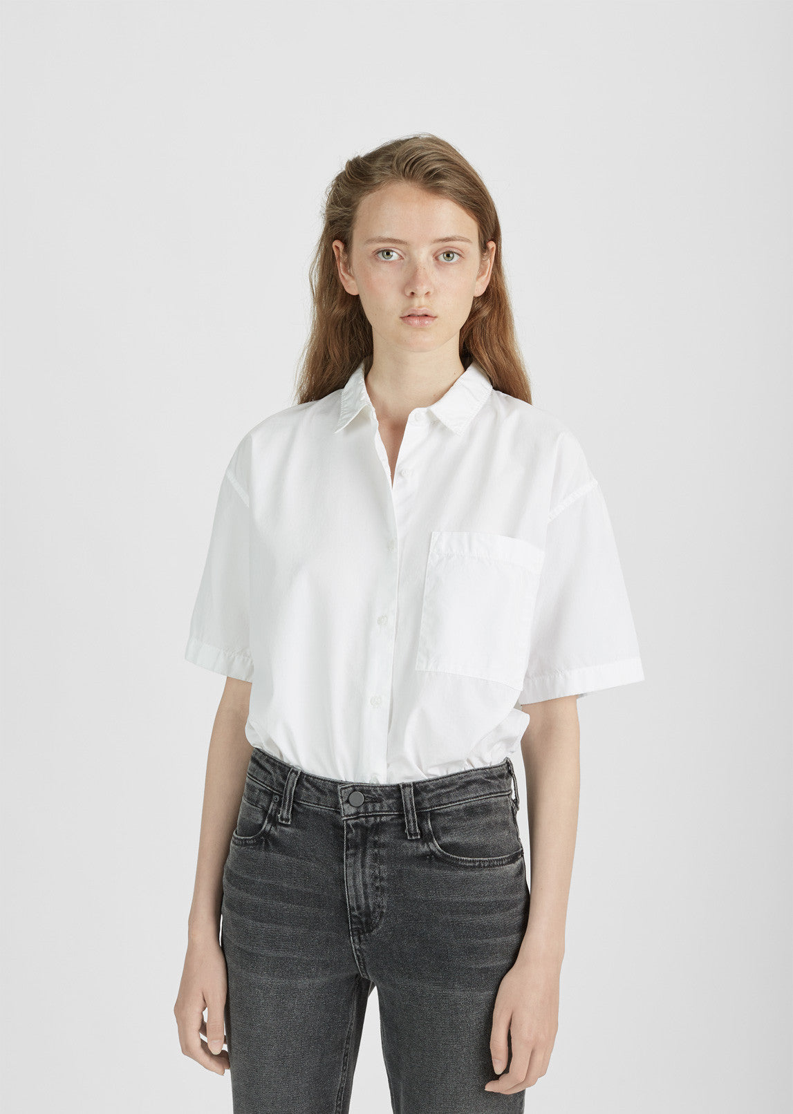 yilon LACE DOCKING TEE ホワイト Oversized Short Sleeve Shirt by La GarÁonne x Save Khaki