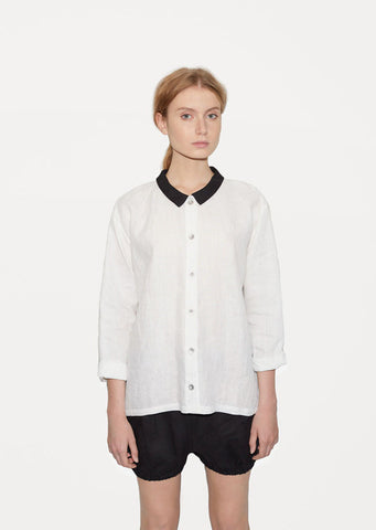 Contrast Linen Shirt