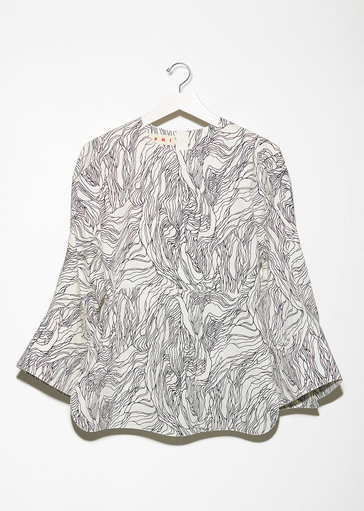 Printed Abstract Blouse