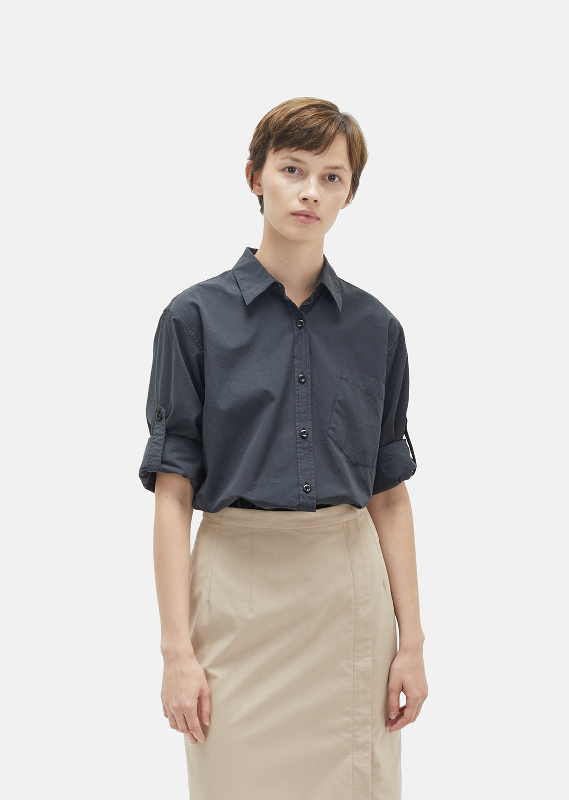 Compact Cotton Poplin Shirt by MHL by Margaret Howell- La