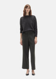 Wool Tricotine Wide Leg Pant