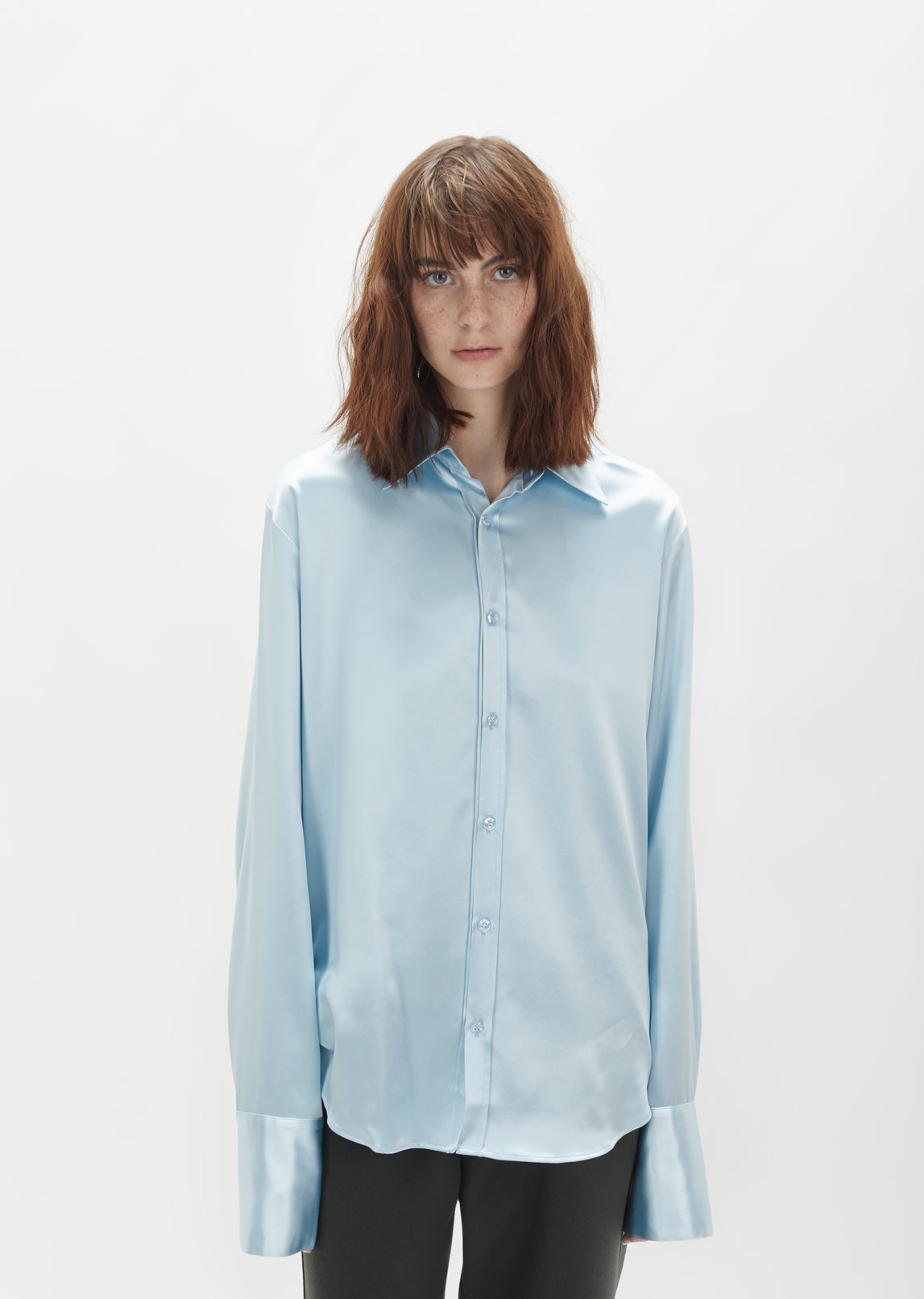martine rose dress shirt Martine Rose: Navy Sleazy Sports Shirt