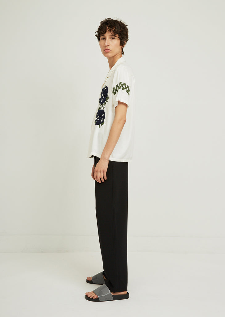 Embroidered Short Sleeve Shirt