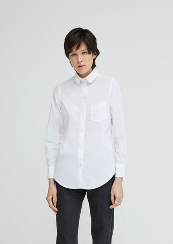 Piping Cotton Poplin Shirt