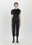 Shifted Seam Crop Trousers