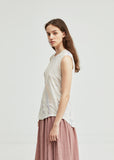 Marble Linen Muscle Tee